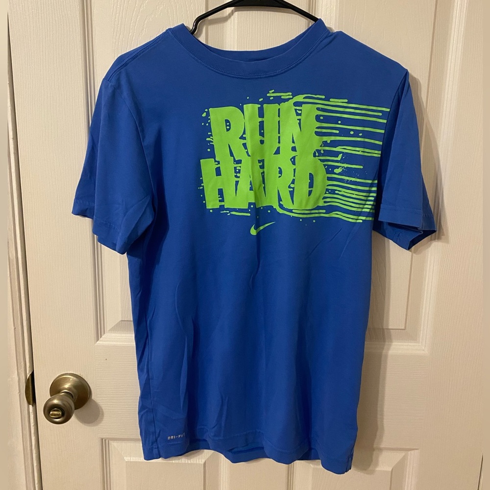 Nike Dri-Fit “Run Hard” Graphic Tee- Men’s Small